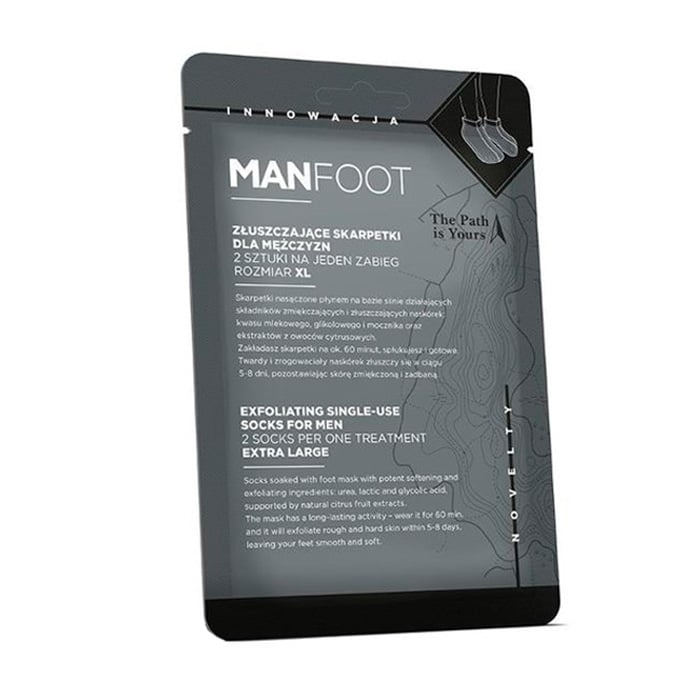 Чоловіча відлущувальна маска-шкарпетка для ніг ManFoot Foot Mask For Men XL, 2 шт