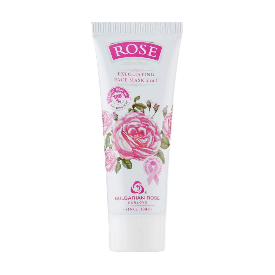 Відлущувальна маска для обличчя Bulgarian Rose Rose Original Exfoliating Face Mask 2 in 1, 75 мл